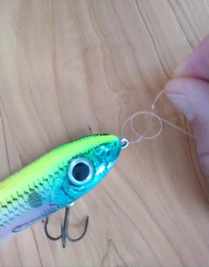 Nœud dans nœud pour la pêche
