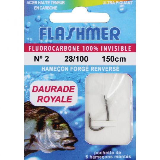 Les hameçons montés Flashmer sont économiques et parfaits pour pêcher la dorade aux vers