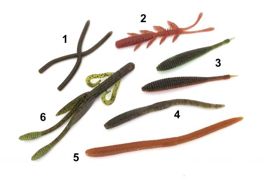 Une sélection de leurres "Finesse" pour la pêche du black-bass mais pas seulement !