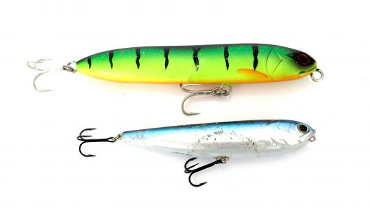 Chatterbeast 145 Illex (en haut) et Sammy Lucky Craft (en bas).