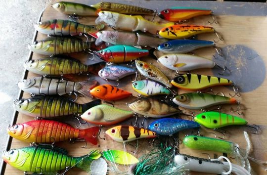 Une sélection de bigbaits pour le brochet