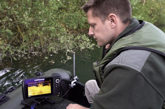 L'Humminbird Helix 7 est un outil formidable pour aborder ce genre de pêche. Il m'est devenu indispensable.