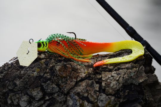 Crazy Crusher Illex associé à un Dexter Eel 150 en trailer. ©Thierry Lecouple 