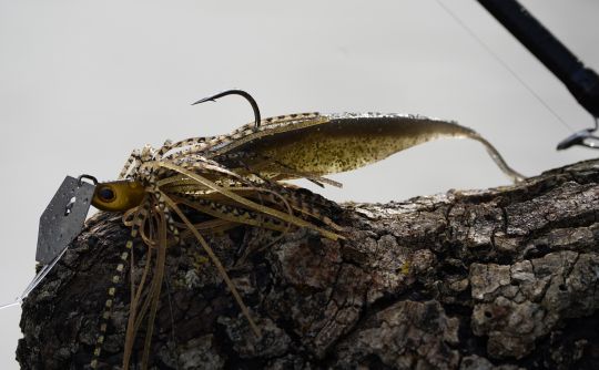 Bladed Jig B-Custom Deps associé à un Sakamata shad 6 pouces en trailer. ©Thierry Lecouple