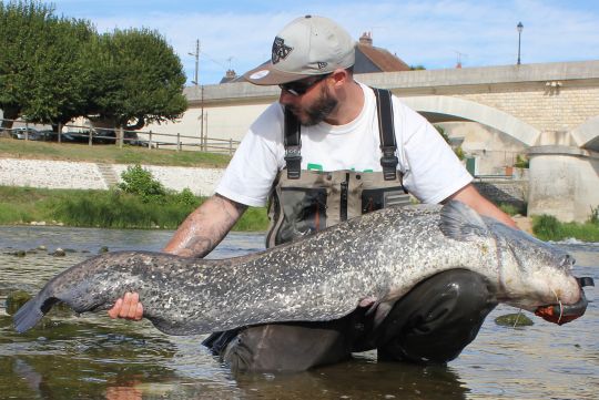 Utilisation des waders Simms G4 Z, lors d'une session en Loire, France 2016