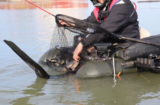 L'épuisette, indispensable en float-tube