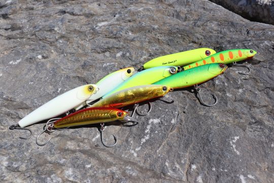 Couleurs de leurres qui fonctionnent bien sur l'aspe par eau trouble.