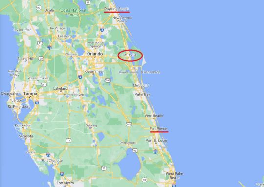 L'Indian River en Floride.