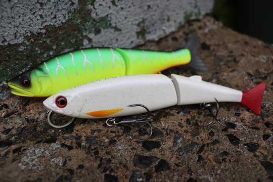 Glidebaits que je destine aux maskinongés.