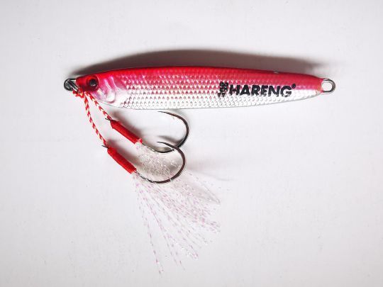 L'alternative au madaï peut-être un jig armé d'assist hooks. Ici un Hareng de Ragot.