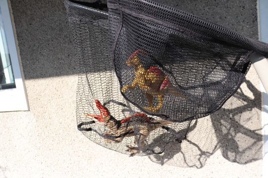 La profondeur du filet permet de bien conserver sa prise.