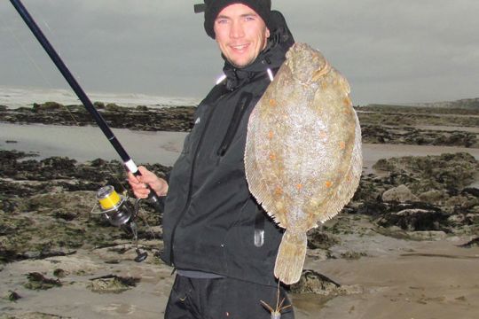 Grosse plie prise en surfcasting