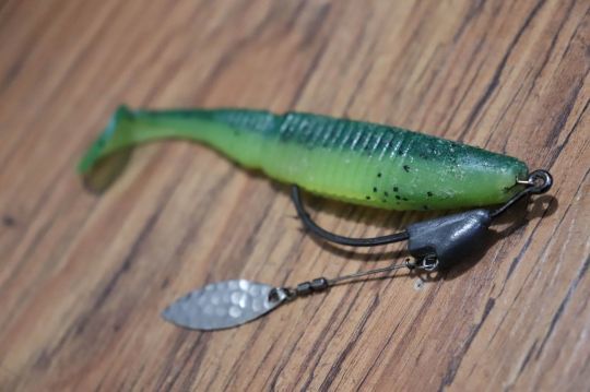 Un simple shad est très efficace sur l'achigan à petite bouche ! 