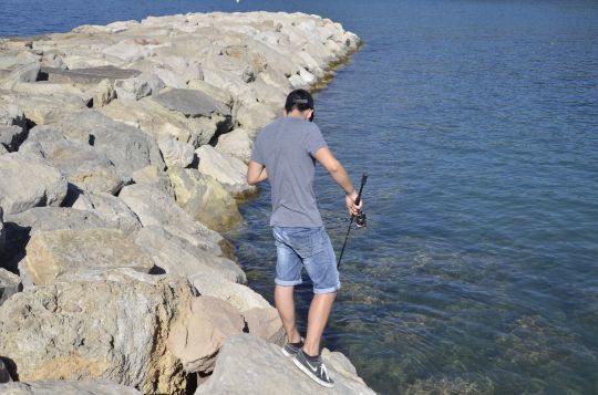 Pêchez dans vos pieds