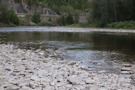 L'aval d'une fosse à saumon.