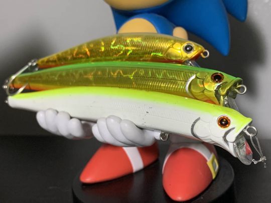 J'apprécie ce type de jerkbaits minnow pour pêcher le peacock bass.