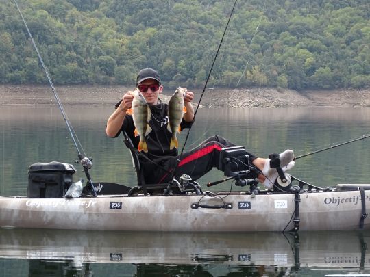 Grâce à la marche arrière, s'arrêter sur un banc de perche est très facile !