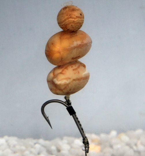 Cacahuètes rendues flottantes.