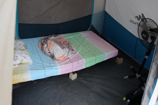 Ma chambre le temps du séjour sur le rio Tomo.