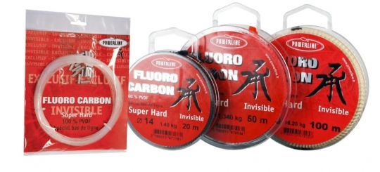 Le fluorocarbone est stocké en bobine ou en écheveau.