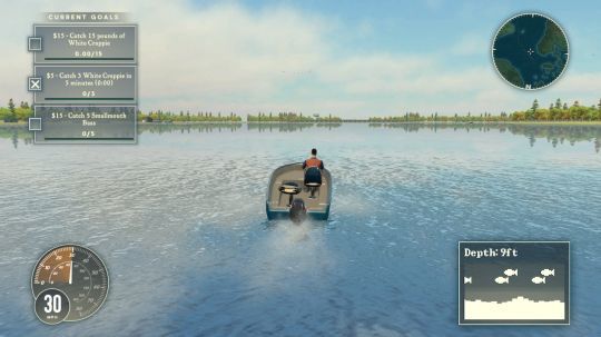 On pilote son bateau pour trouver les bonnes zones.