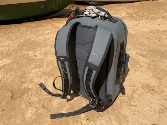Le sac Yeti Panga ne fait pas mal au dos.