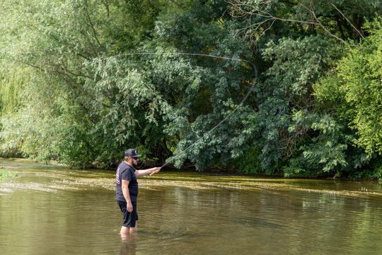 Une pêche à une seule main