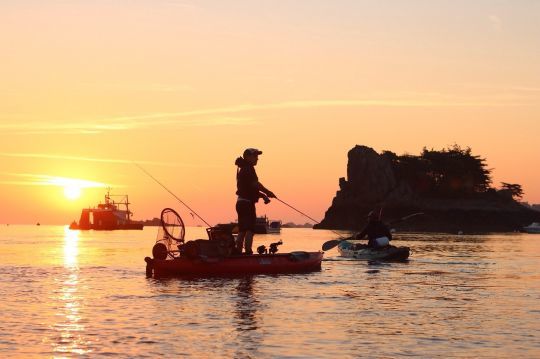 Passionné de pêche en kayak