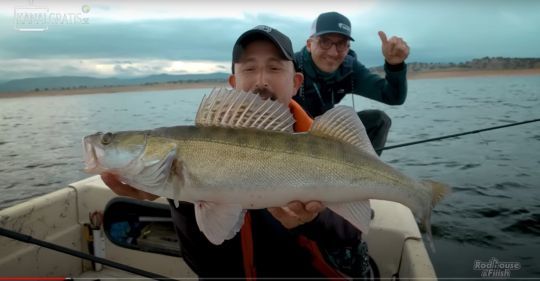 Une habitude pour l'équipe Rodhouse/Fiiish, un poisson au premier lancer !