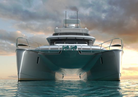 Le catamaran à moteur SF2603 pour la pêche sportive est construit en aluminium