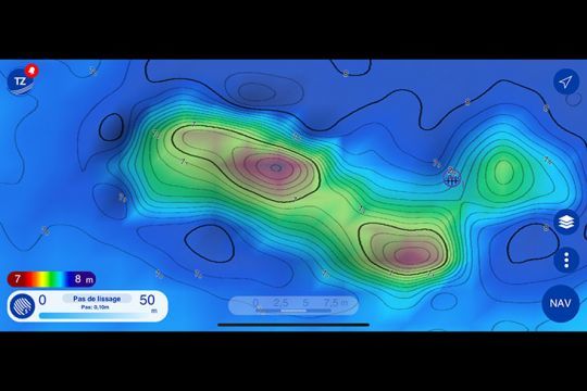 Cette épave apparait à tous les utilisateurs de TZ iBoat v3. Redoutable !