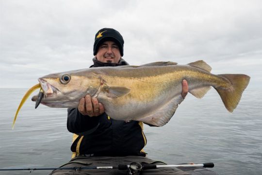 Pêche du lieu au leurre avec Sylvain