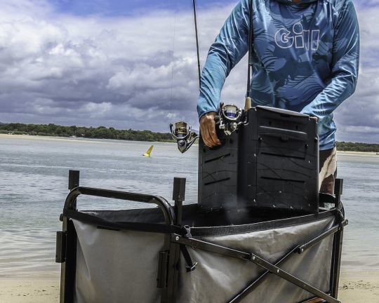 Léger et pratique même pour pêcher du bord