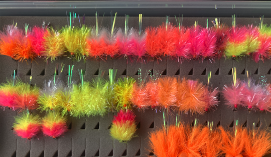 Bo-colore ou uni, avec ou sans queue, les blobs sont très efficaces sur les truites en réservoir