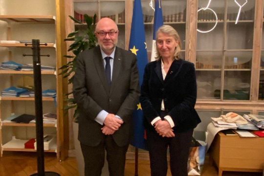 Le député de la Manche dans le bureau de la ministre de la pêche il y a 4 jours