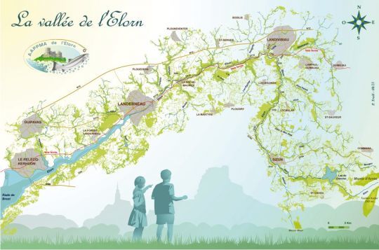 Carte de l'Elorn