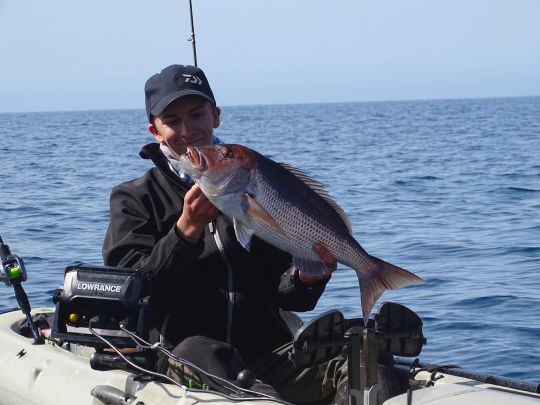 Pêcher le denti en kayak