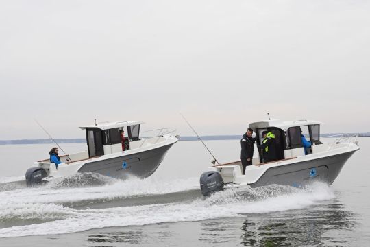 Nous sommes sortis en binôme avec le 750T©Yamaha Marine