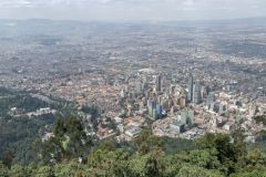 Blick auf Bogot vom Monserrate, Kolumbien.