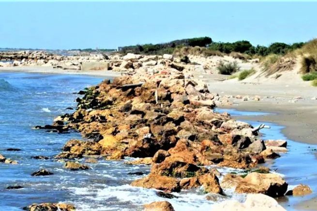 Angeln an der Küste der Camargue eine Wildnis, die es zu entdecken gilt