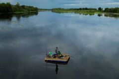 Angeln auf der Loire mit dem Flo im Sommer, Haltung und Aktivitt der Fische