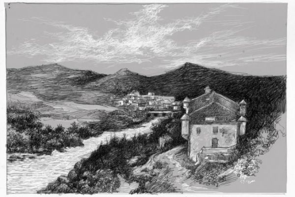 Die beruhigte Loire zwischen Coubon und Brives-Charensac, schen und Barben