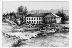 Die Angelstrecke vom Lignon bis zur Papeterie, eine historische Kulisse
