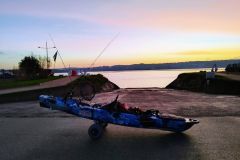 Angeln in der Reede von Brest im Januar: Tintenfische, Sepien und Muscheln
