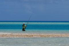 Angeln auf dem Tuamotu-Archipel