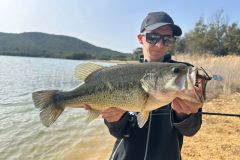 Hbsche Blackbass auf dem Lac du Trapan im Var