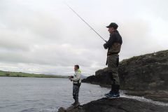 Weniger vom Rand hängen.