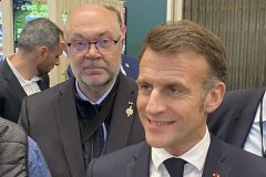 St�phane TRAVERT an der Seite von Emmanuel MACRON auf der Landwirtschaftsmesse vor 15 Tagen