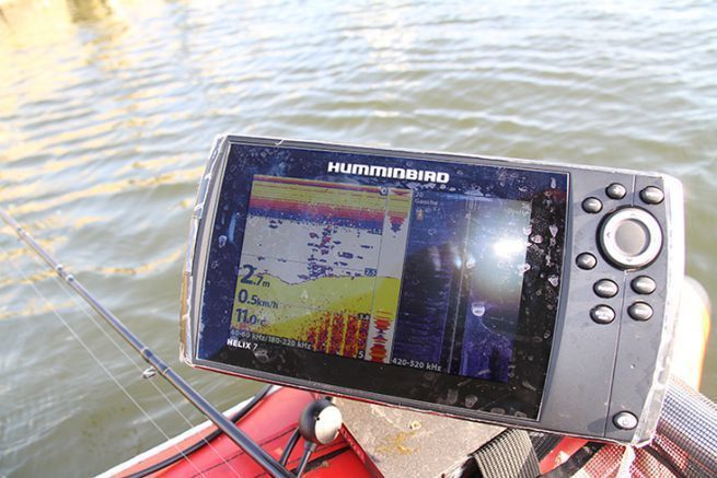 Huminbird-Echolot Helix 7 mit CHIRP-Technologie und Side Imaging