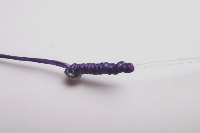 Der Peixet-Knoten sorgt fr die Verbindung von Geflecht und Fluoro